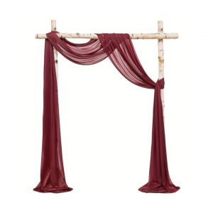 Drapé arche bordeaux