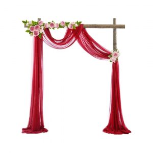 Drapé arche rouge