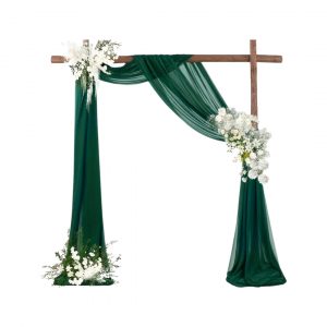 Drapé arche vert émeraude