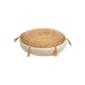Housse de coussin rond en osier