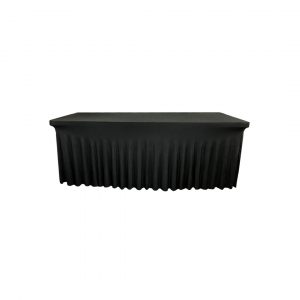 Nappe juponné rectangle noir