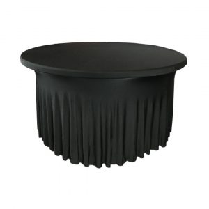 Nappe juponné ronde noir