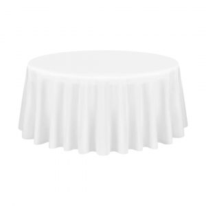 Nappe ronde blanche
