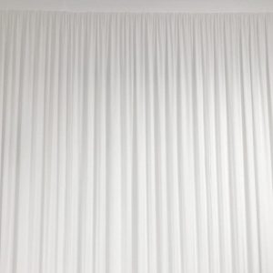 Rideau lycra 4m x 3m blanc