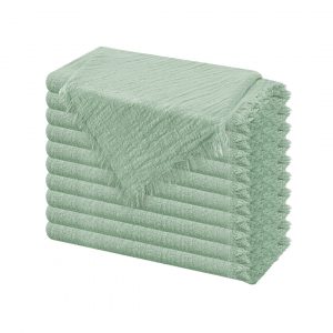 Serviette Gaze de coton sauge